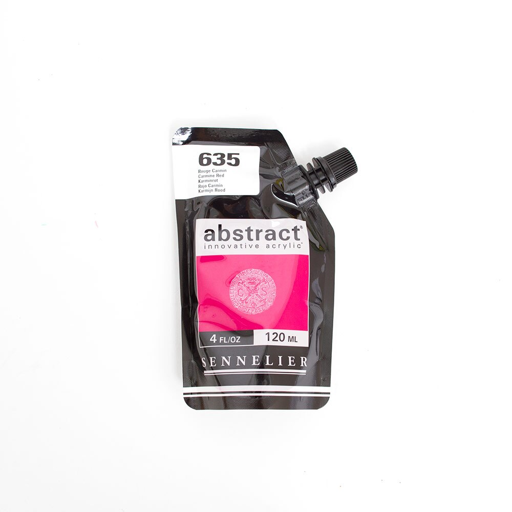 Abstract, Acrylic, Art & School, 120ml, Satin, 242861, Carmine